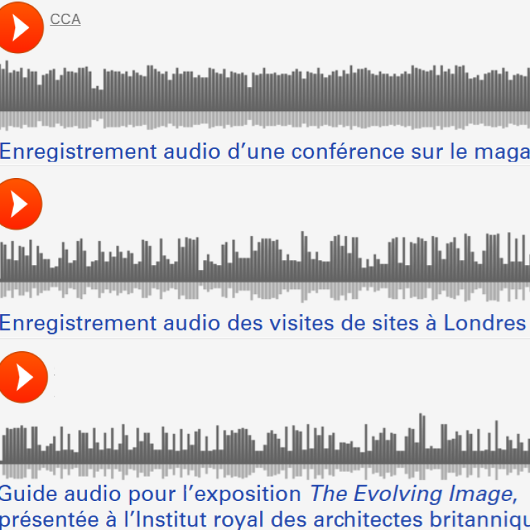 Le r&ocirc;le du son dans la recherche architecturale