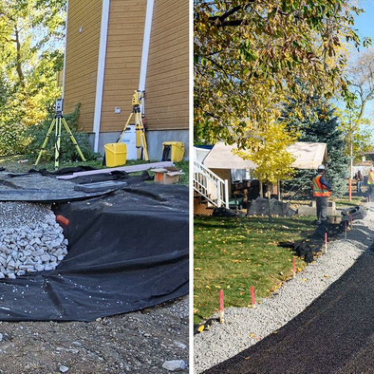 Une premi&egrave;re rue &eacute;ponge